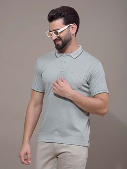 CRIMSOUNE CLUB - Men Green Polo T-Shirt