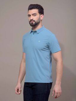 CRIMSOUNE CLUB - Men Blue Polo T-Shirt