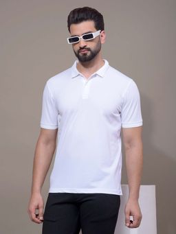 CRIMSOUNE CLUB - Men White Polo T-Shirt