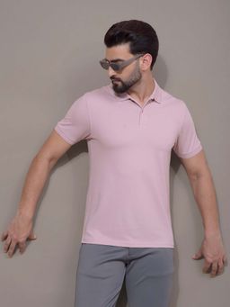 CRIMSOUNE CLUB - Men Pink Polo T-Shirt
