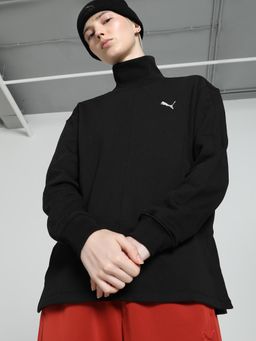 Puma - High Neck Womens Black Sweatshirt