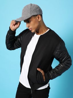 Campus Sutra - Men Solid Zipper Jacket