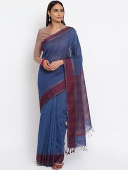 Fabindia - Cotton Silk Maheshwari Stitched Sari