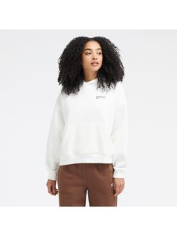 New Balance - Women's White Hoodie