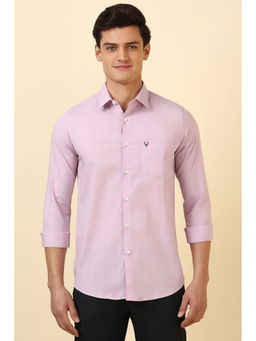 Allen Solly - Men Pink Stripe Full Sleeves Casual Shirt