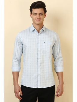 Allen Solly - Men Light Blue Print Full Sleeves Casual Shirt