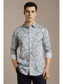 Louis Philippe - Men Multi-Color Print Full Sleeves Casual Shirt