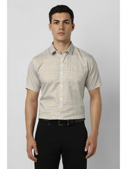 Van Heusen - Men Multi-Color Print Half Sleeves Formal Shirt