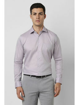 Van Heusen - Men Grey Textured Full Sleeves Wedding Shirt