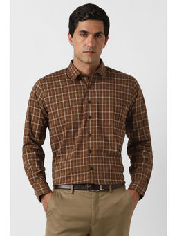 Van Heusen - Brown Checks Shirt