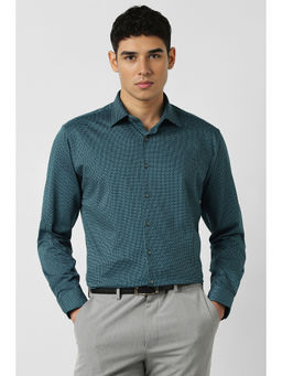 Van Heusen - Teal Printed Shirt