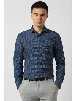 Van Heusen - Navy Blue Printed Shirt