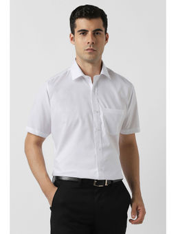 Van Heusen - White Solid Shirt
