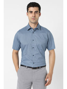 Van Heusen - Blue Printed Shirt