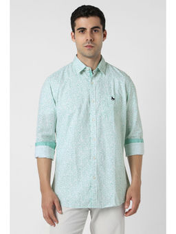 Van Heusen - Green Printed Shirt