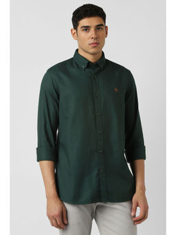 Van Heusen - Green Solid Shirt