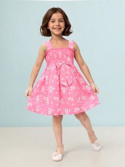 Toonyport - Cotton Printed Sleeveless Dress Pink