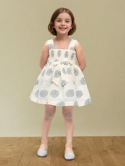 Toonyport - Cotton Printed Sleeveless Dress Blue