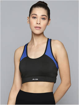 Alcis - Blue Black Colour Blocked Everyday Bra