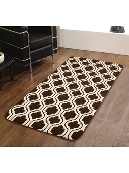 Saral Home - Cotton Jacquard Kitchen-Bedside Runner-Brown-70X130 Cm