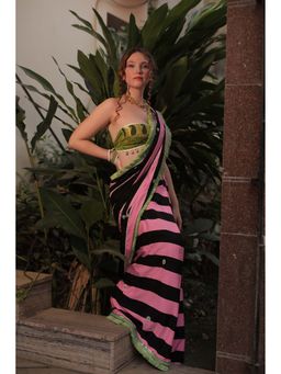 Forreal - Lisa Multi-Colour Saree with Unstitched Blouse