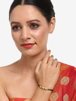 Ruby Raang Studio - Dusk Dew Kundan Bracelet Mangalsutra