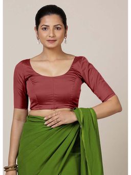 Binks - Anisha X Rozaana Elbow Sleeves Rust Stitched Blouse