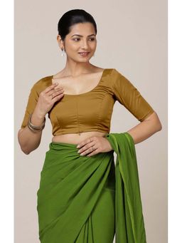 Binks - Anisha X Rozaana Elbow Sleeves Mustard Stitched Blouse