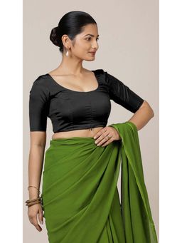 Binks - Anisha X Rozaana Elbow Sleeves Black Stitched Blouse