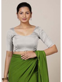 Binks - Anisha X Rozaana Elbow Sleeves Silver Stitched Blouse