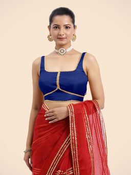 Binks - Arya X Tyohaar Blue Sleeveless FlexiFit Stitched Blouse