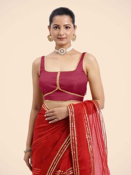 Binks - Arya X Tyohaar Pink Sleeveless FlexiFit Stitched Blouse