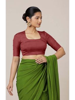 Binks - Aziza X Rozaana Elbow Sleeves Red Stitched Blouse