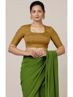 Binks - Aziza X Rozaana Elbow Sleeves Mustard Stitched Blouse