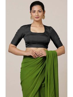 Binks - Aziza X Rozaana Elbow Sleeves Black Stitched Blouse