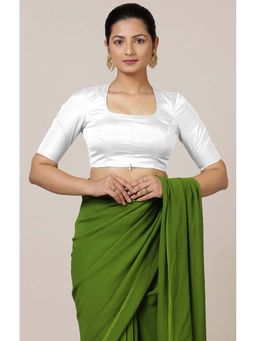 Binks - Aziza X Rozaana Elbow Sleeves White Stitched Blouse