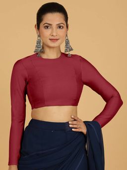 Binks - Jaya X Rozaana Scarlet Red Stitched Blouse