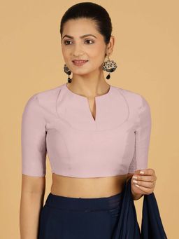 Binks - Karishma X Rozaana Elbow Sleeves Lavender Stitched Blouse