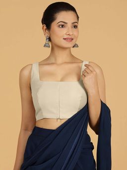Binks - Kasturi X Rozaana Sleeveless Ivory Stitched Blouse