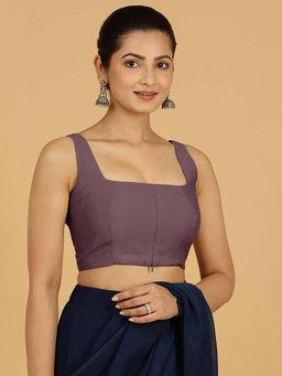 Binks - Kasturi X Rozaana Sleeveless Mauve Stitched Blouse