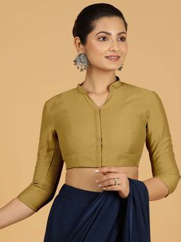 Binks - Maya X Rozaana Dijon Mustard Stitched Blouse