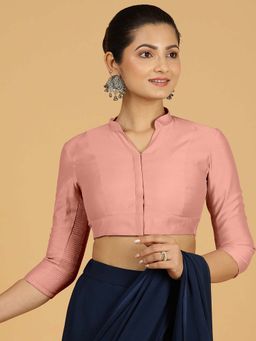 Binks - Maya X Rozaana Sea Pink Stitched Blouse