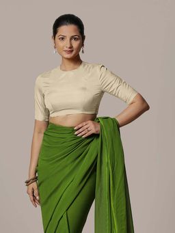 Binks - Myra X Rozaana Cream Backless FlexiFit Stitched Blouse