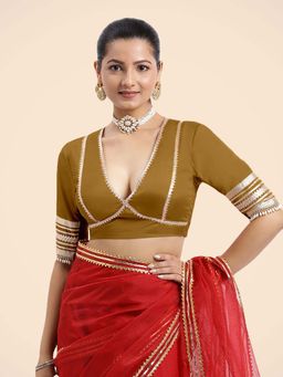 Binks - Nafeeza X Tyohaar Mustard Embellished Stitched Blouse