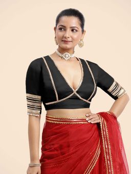 Binks - Nafeeza X Tyohaar Black Embellished Stitched Blouse