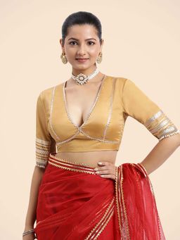 Binks - Nafeeza X Tyohaar Gold Embellished Stitched Blouse