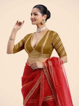 Binks - Navya X Tyohaar Mustard Stitched Blouse