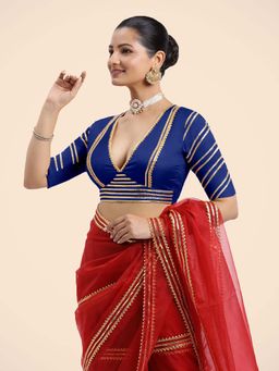 Binks - Navya X Tyohaar Blue Stitched Blouse