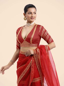 Binks - Navya X Tyohaar Red Stitched Blouse