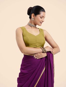 Binks - Nazia X Rozaana Yellow Sleeveless FlexiFit Stitched Blouse